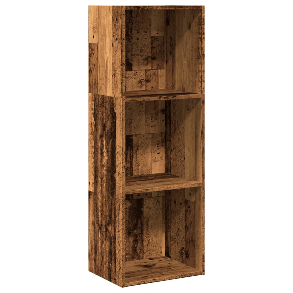 Bookshelf old wood look 40x30x114 cm wood material