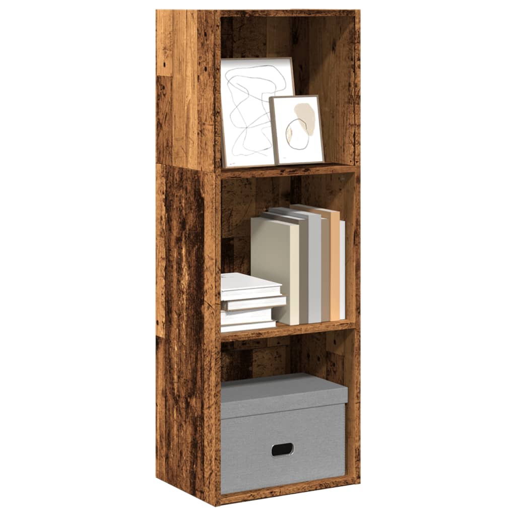 Bookshelf old wood look 40x30x114 cm wood material