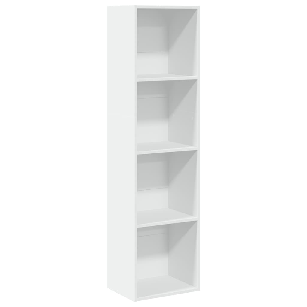 Bookshelf White 40x30x152 cm Wood Material