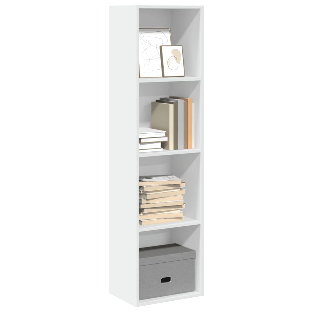 Bookshelf White 40x30x152 cm Wood Material