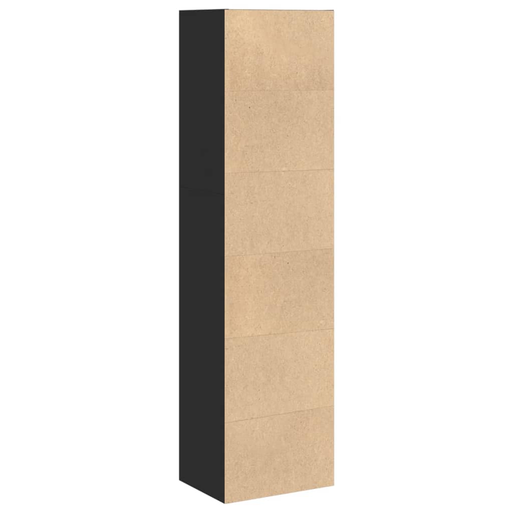 Bücherregal Schwarz 40x30x152 cm Holzwerkstoff