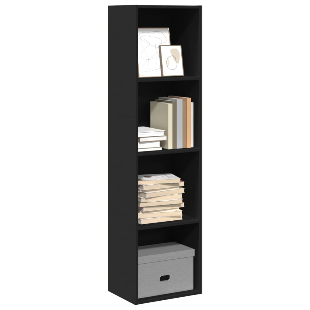 Bookshelf Black 40x30x152 cm Wood Material