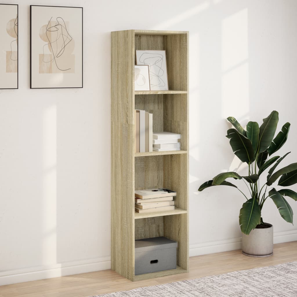 Bookshelf Sonoma Oak 40x30x152 cm Wood Material