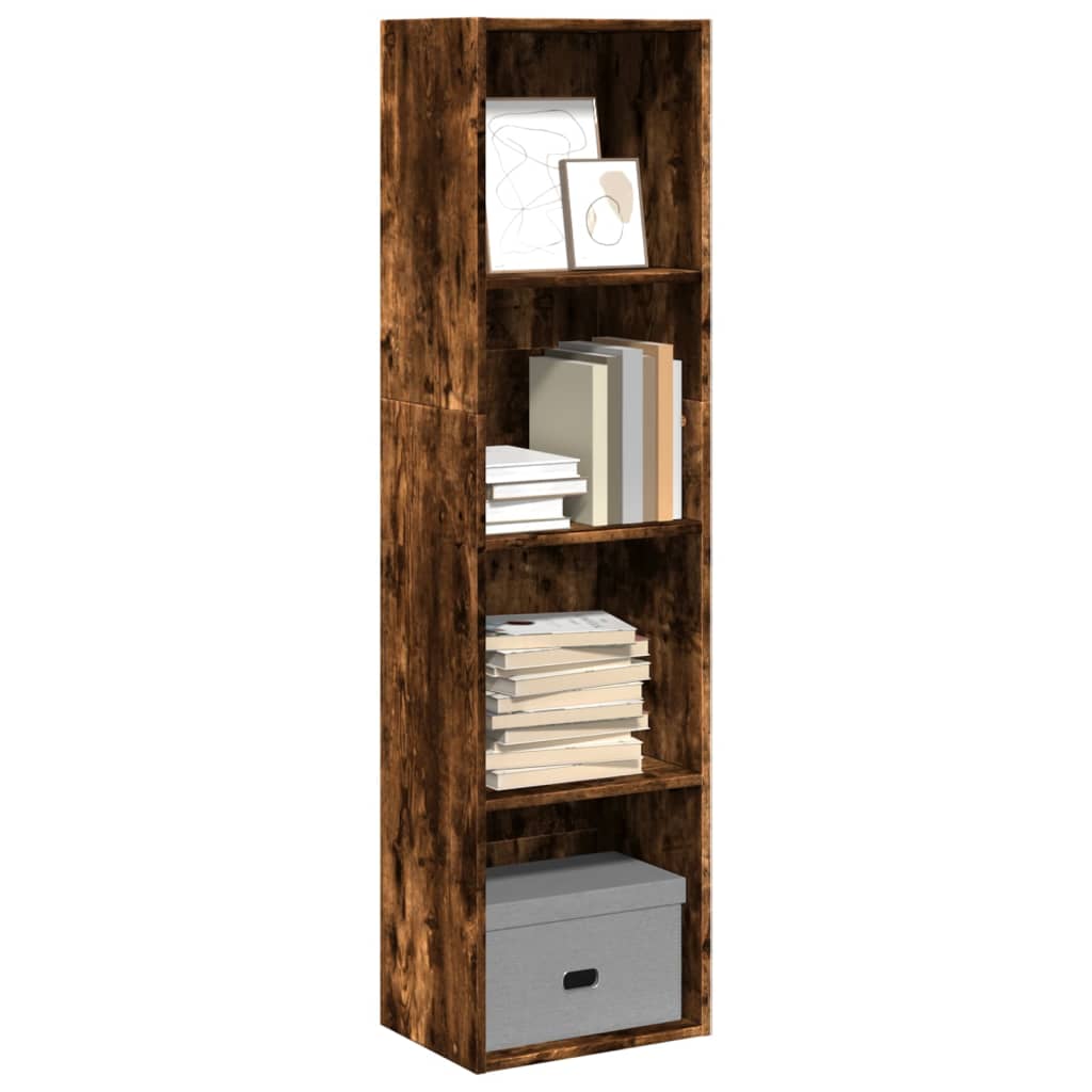 Bookshelf Smoked Oak 40x30x152 cm Wood Material