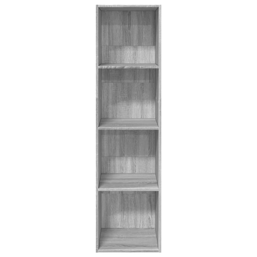 Bookshelf Gray Sonoma 40x30x152 cm Wood Material