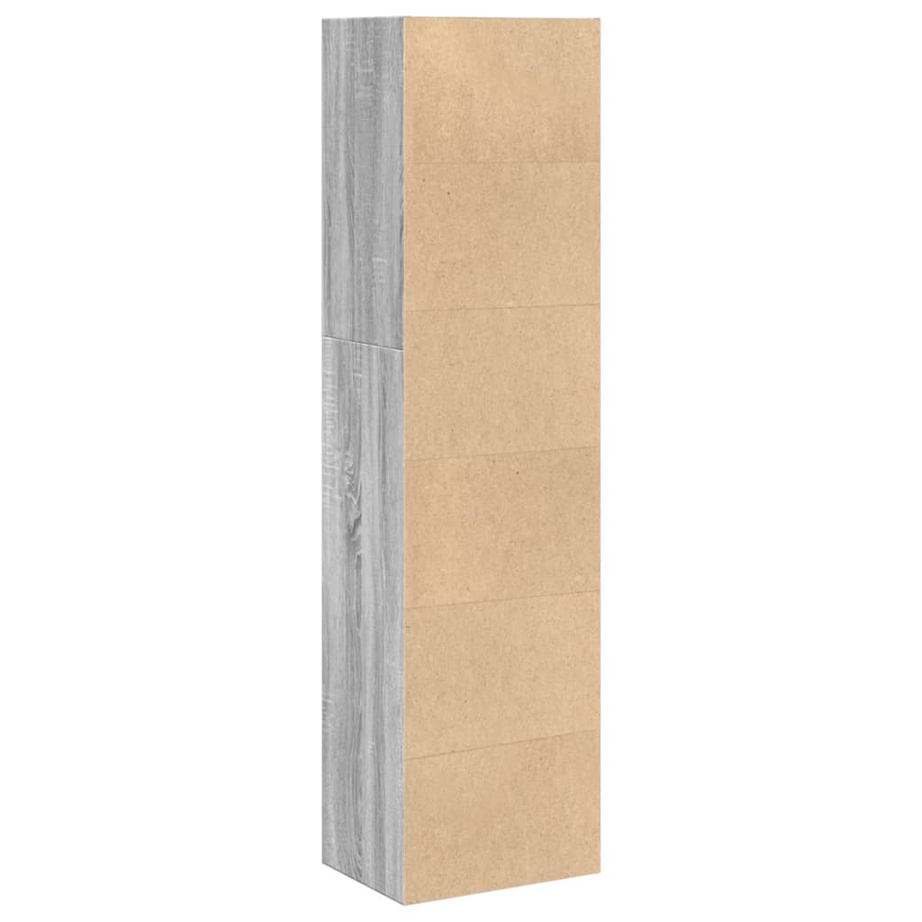 Bookshelf Gray Sonoma 40x30x152 cm Wood Material