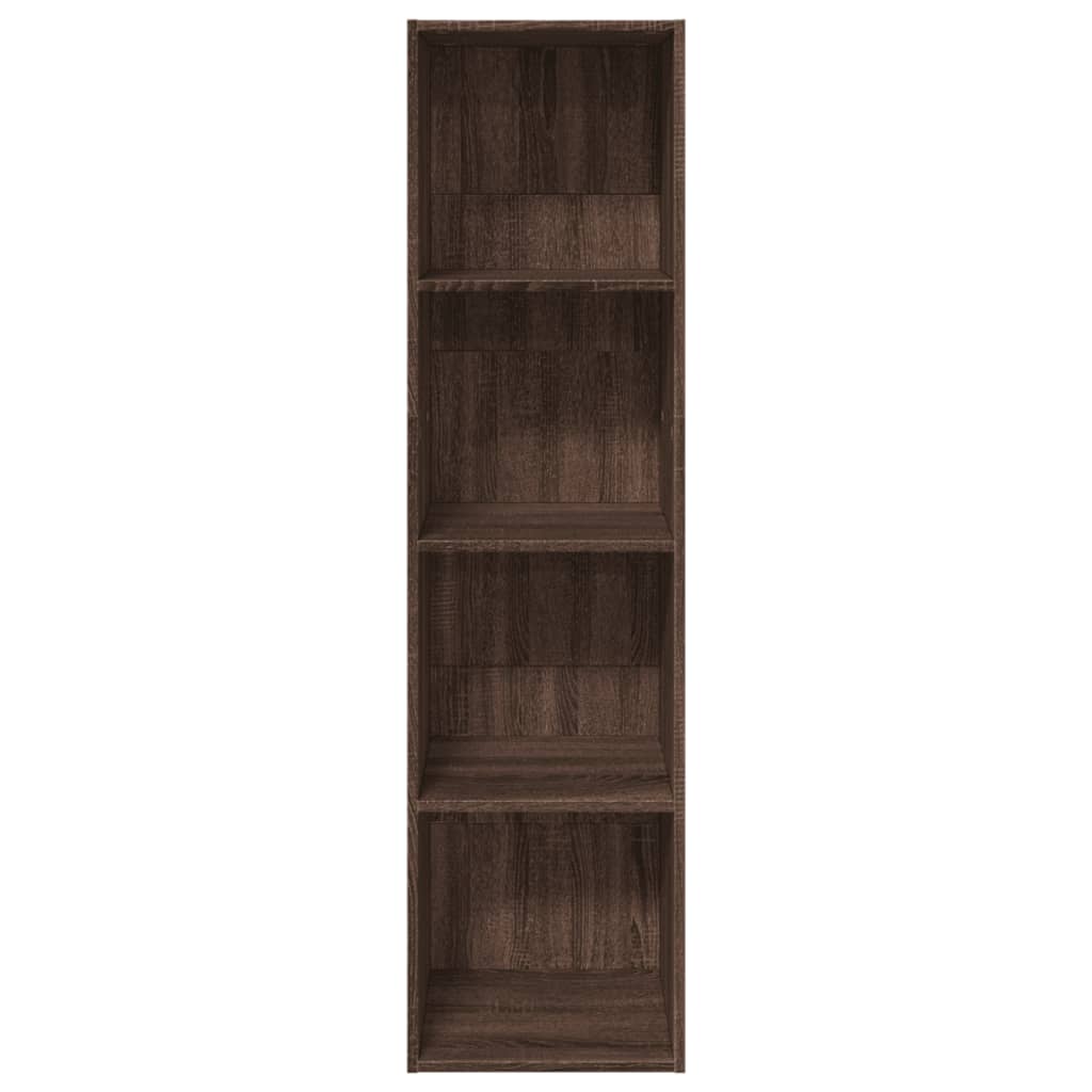 Bookshelf Brown Oak Look 40x30x152 cm Wood Material