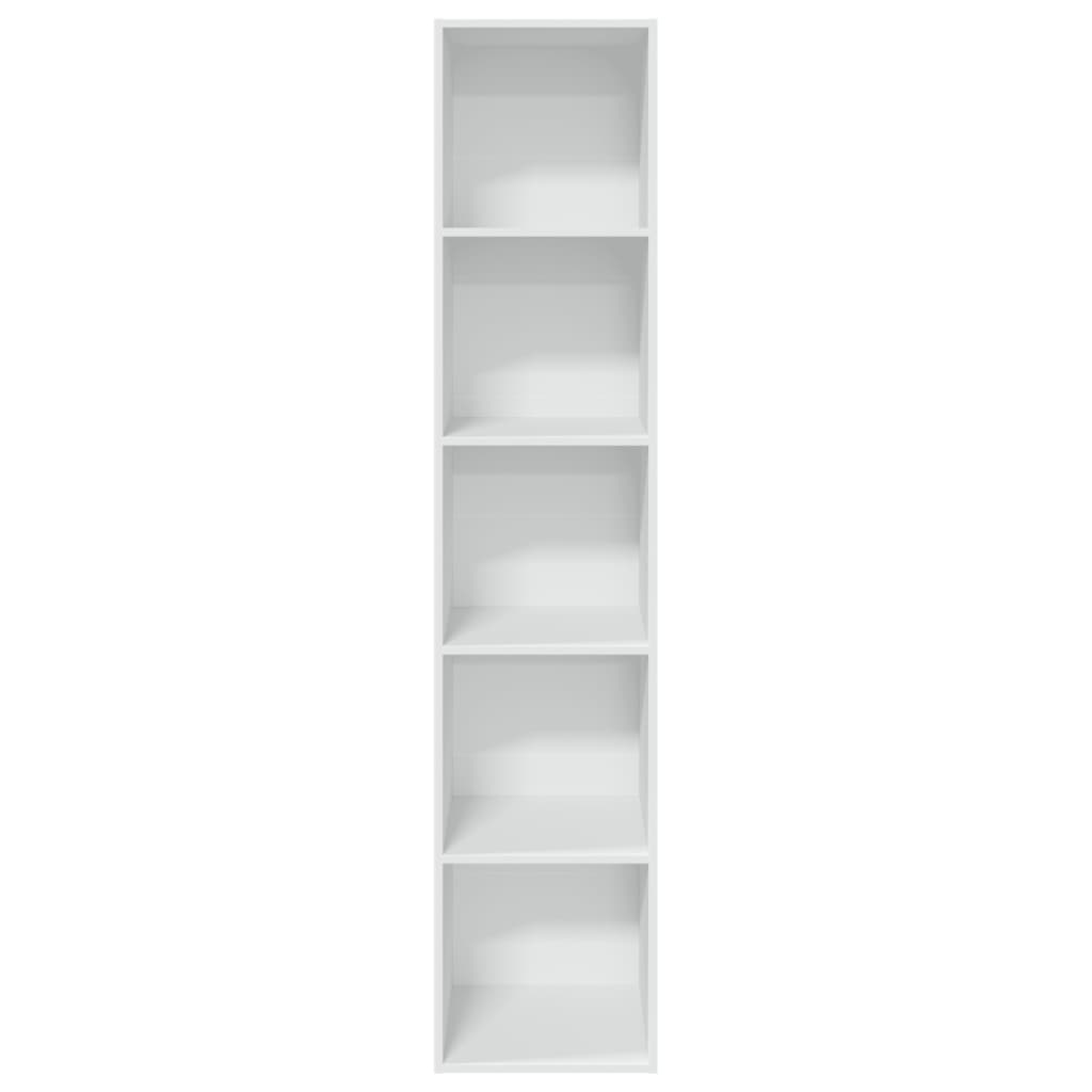 Bookcase White 40x30x189 cm Wood Material