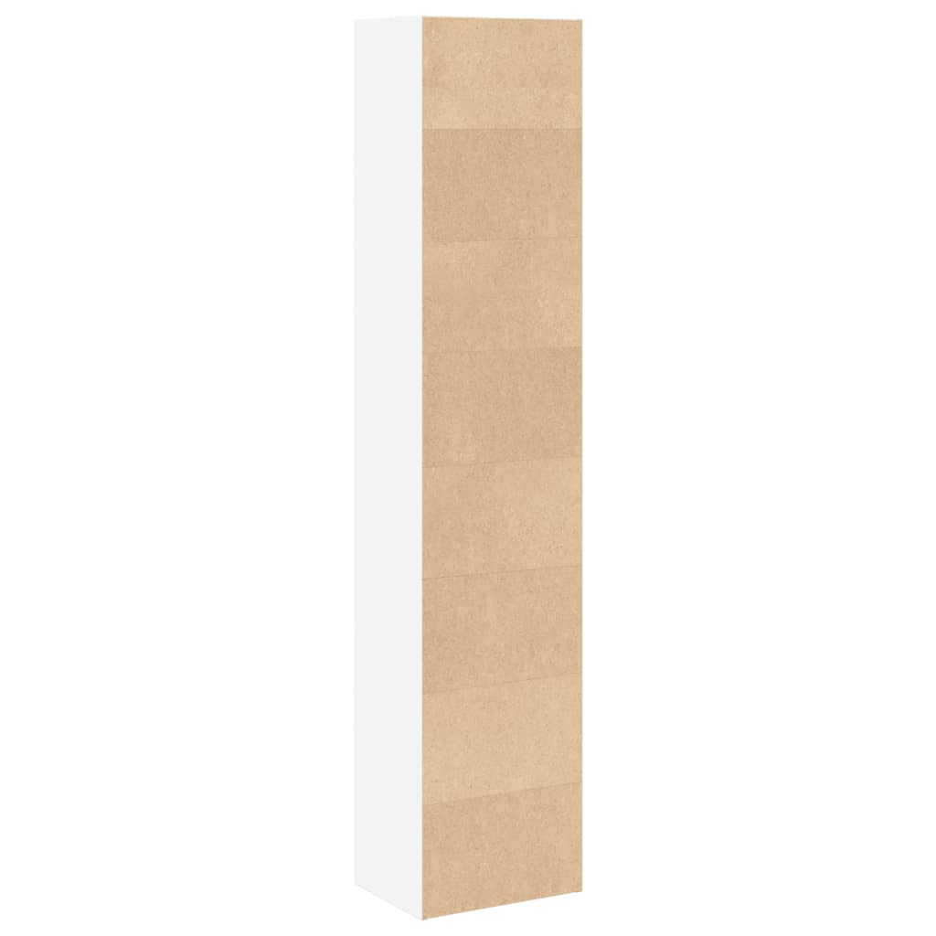 Bookcase White 40x30x189 cm Wood Material