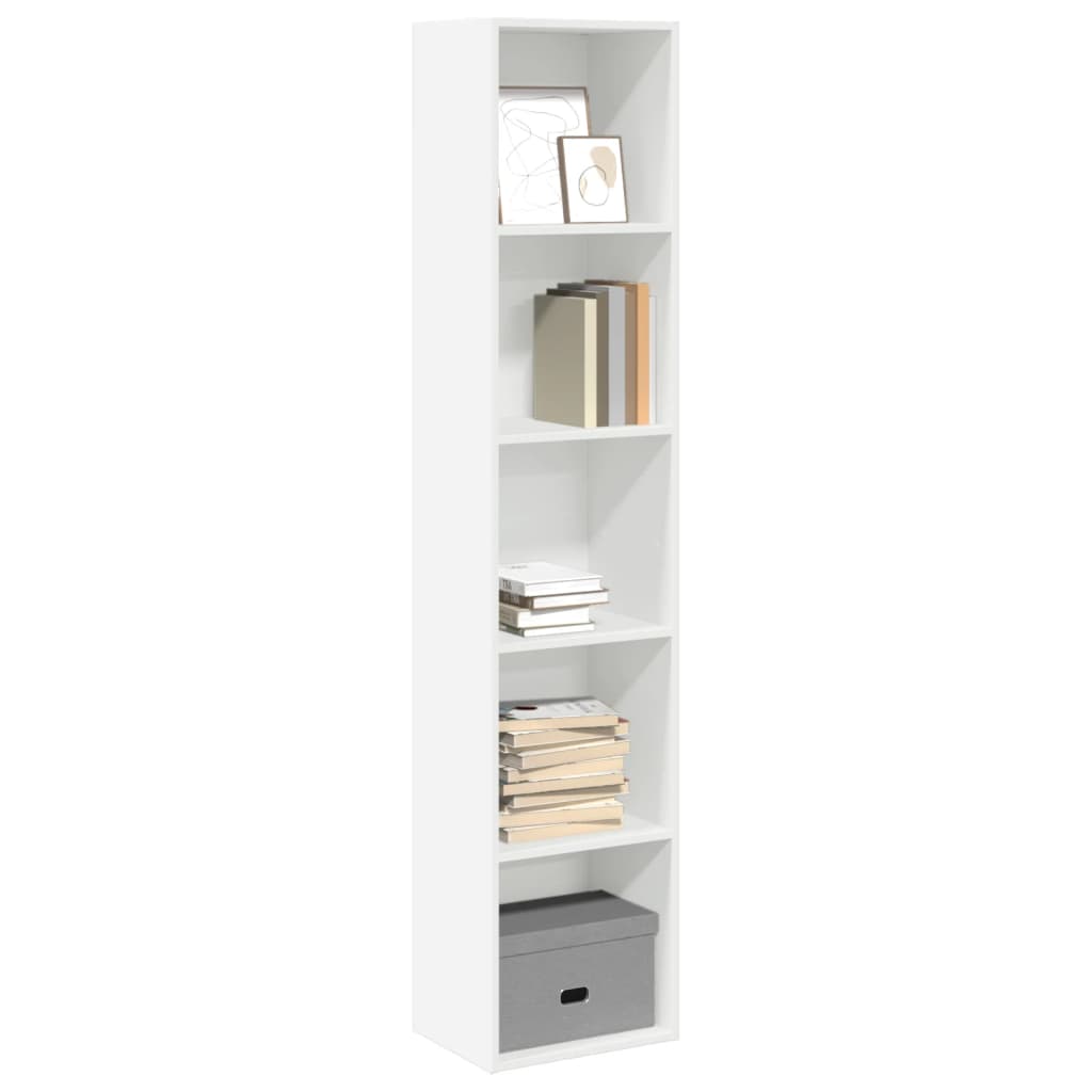 Bookcase White 40x30x189 cm Wood Material