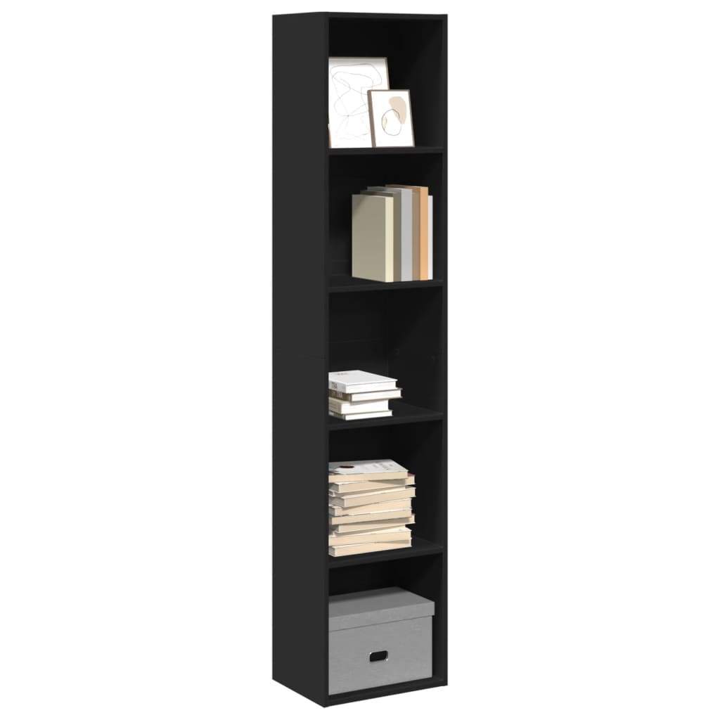 Bookshelf Black 40x30x189 cm Wood Material