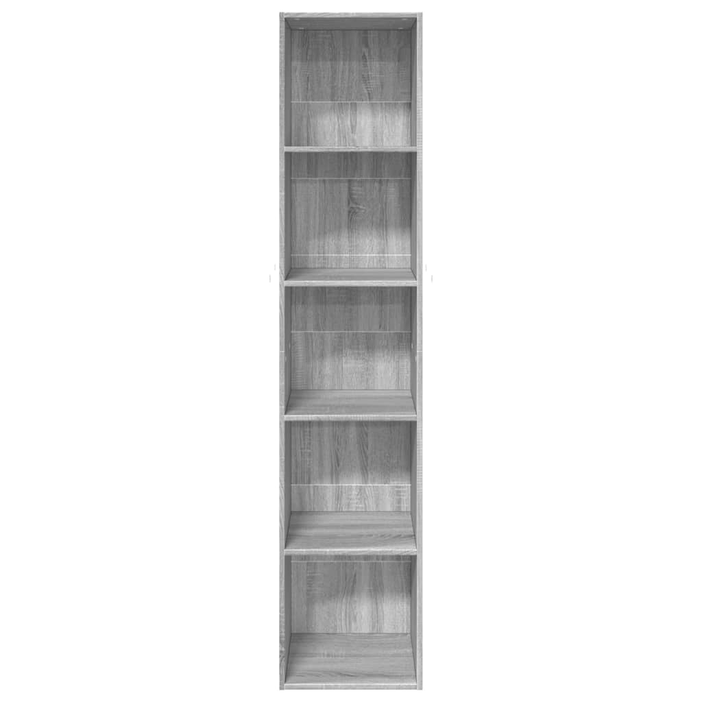 Bookshelf Gray Sonoma 40x30x189 cm Wood Material