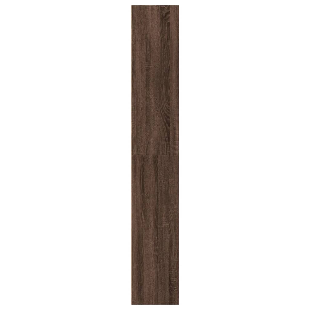 Bookshelf Brown Oak Look 40x30x189 cm Wood Material