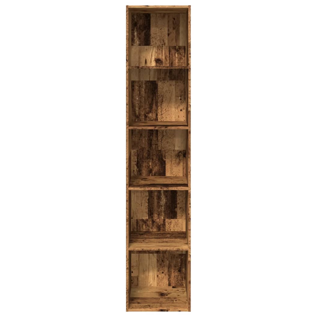 Bookshelf old wood look 40x30x189 cm wood material