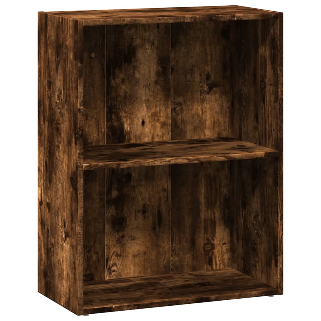 Bookshelf Smoked Oak 60x30x77 cm Wood Material