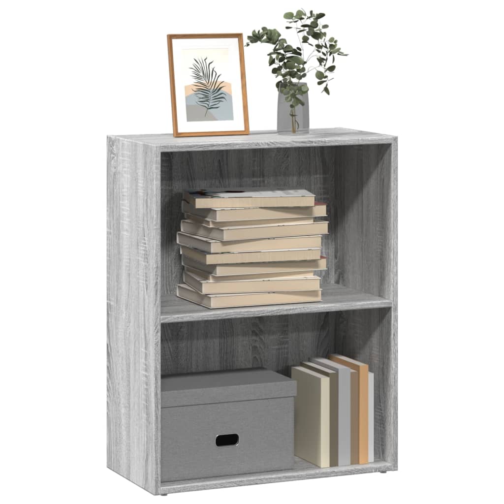 Bookshelf Gray Sonoma 60x30x77 cm Wood Material