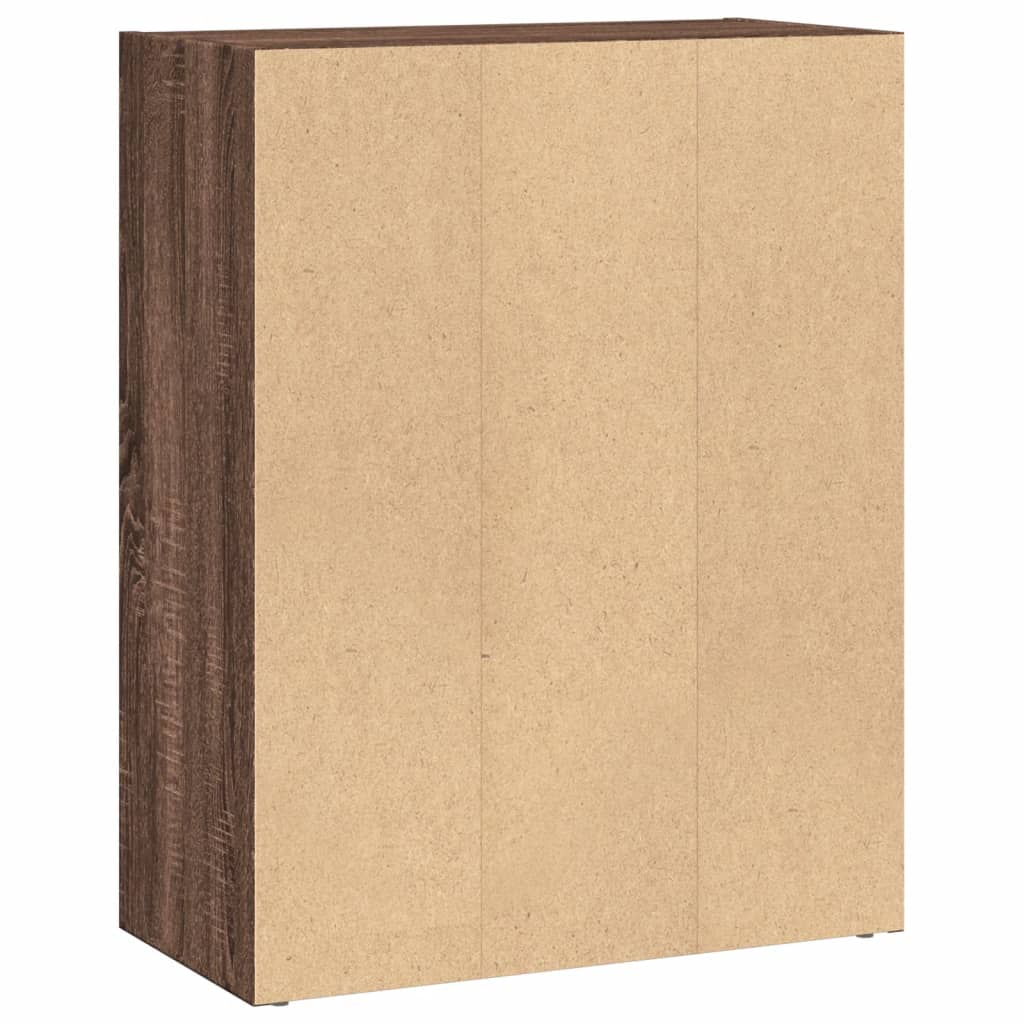 Bookshelf Brown Oak Look 60x30x77 cm Wood Material