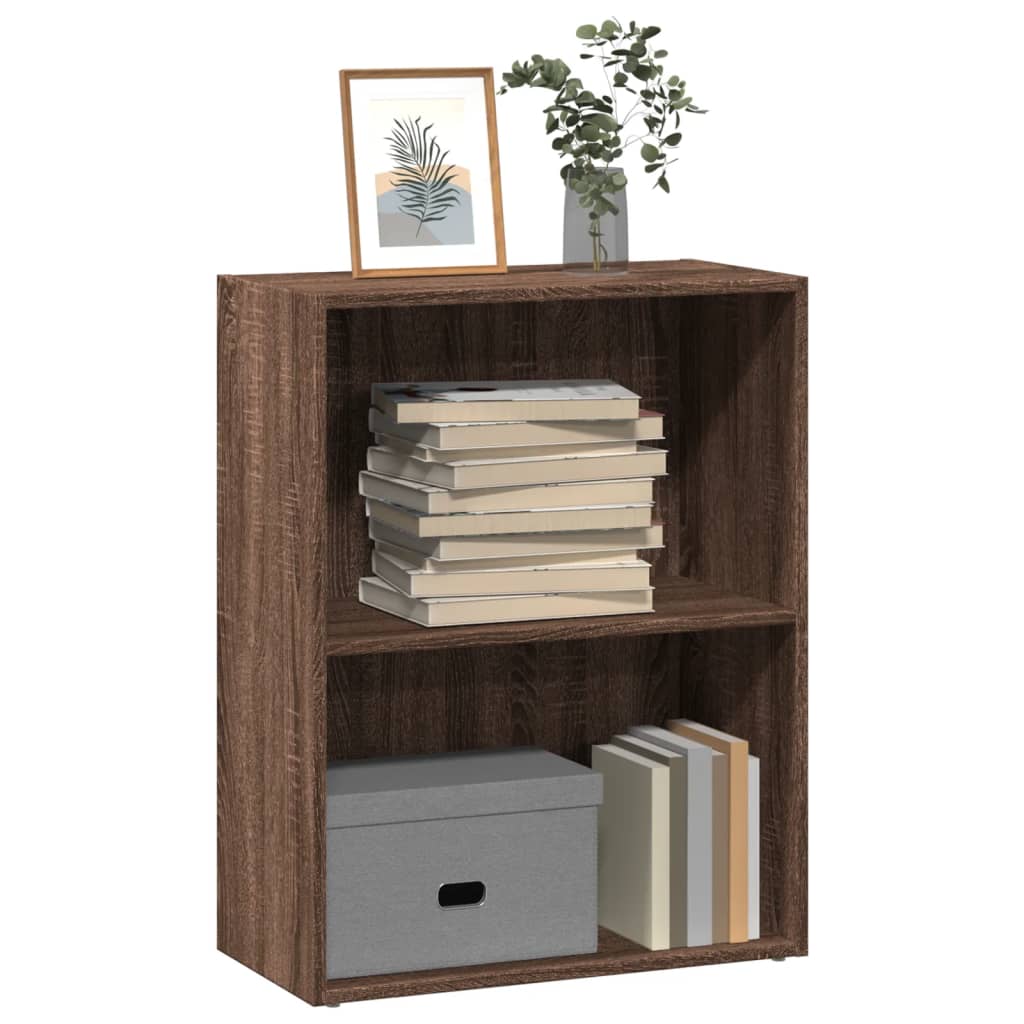 Bookshelf Brown Oak Look 60x30x77 cm Wood Material