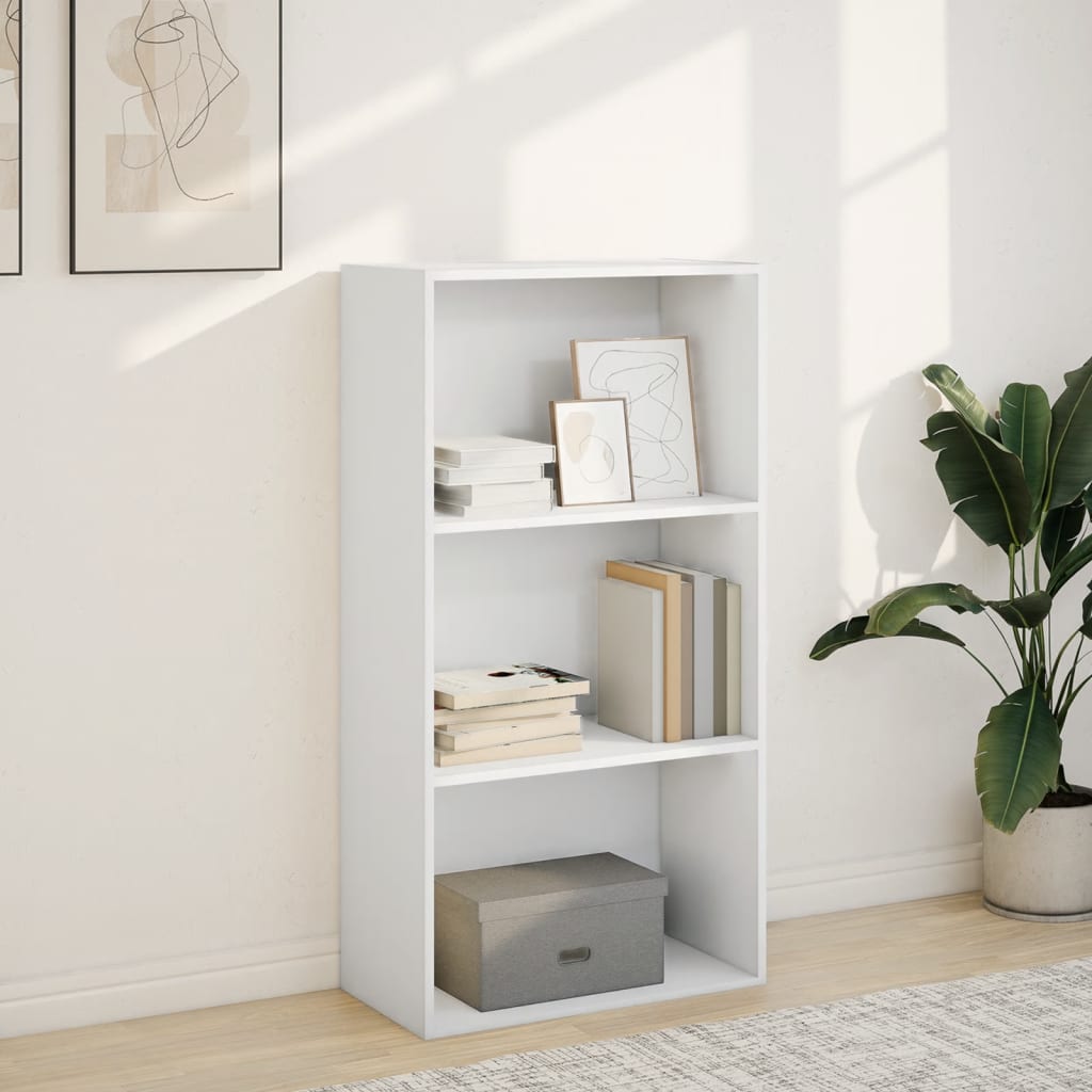 Bookshelf White 60x30x114 cm Wood Material