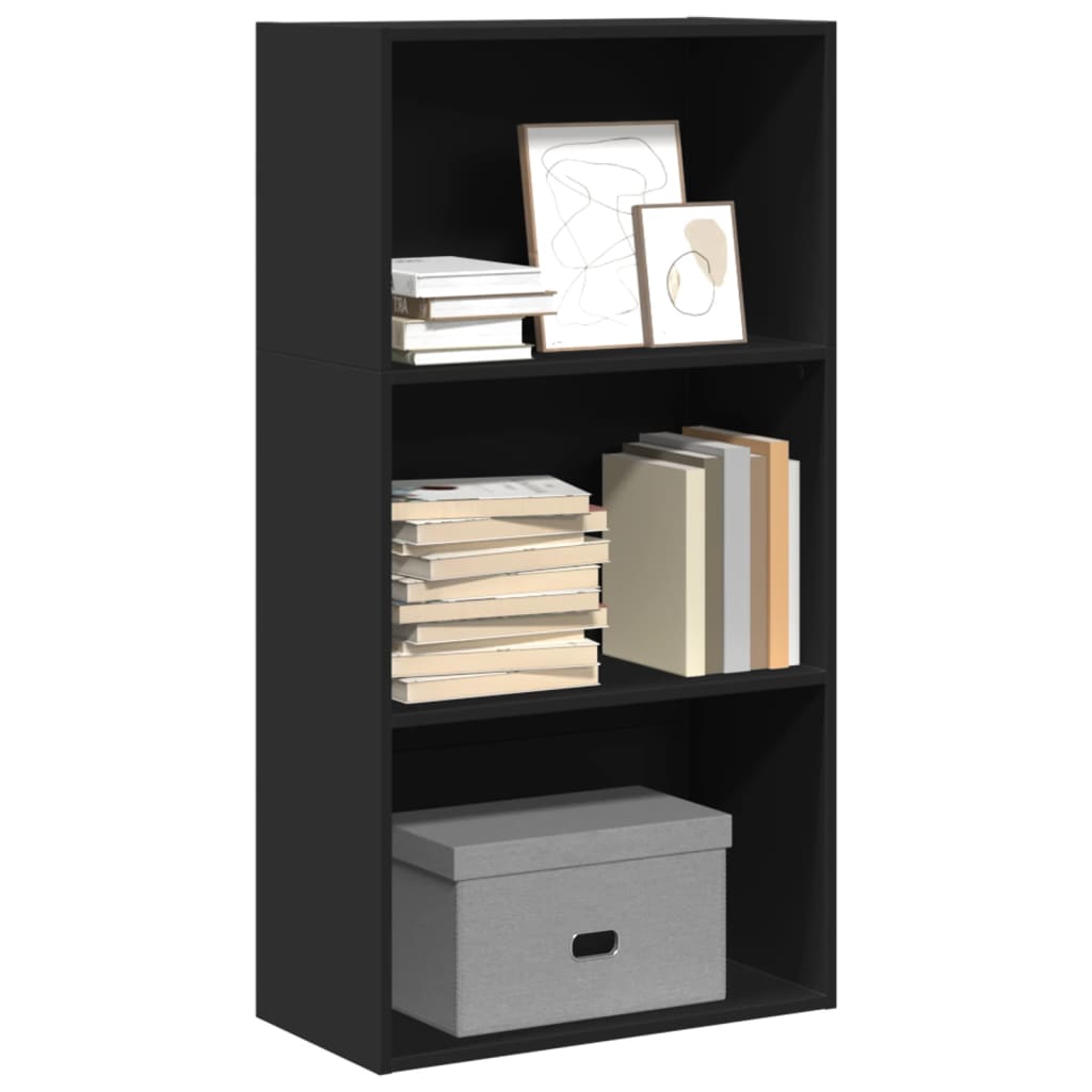 Bookshelf Black 60x30x114 cm Wood Material