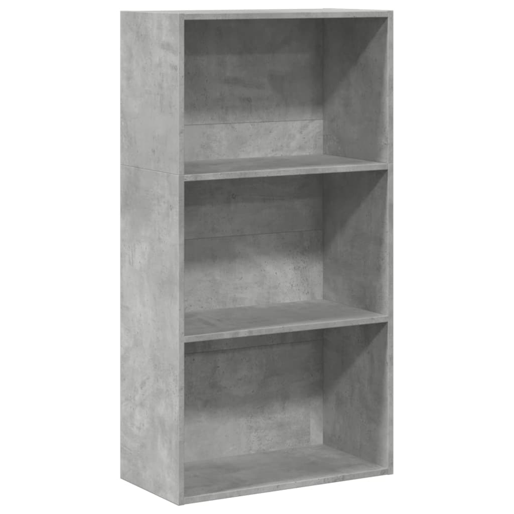 Bookshelf Concrete Grey 60x30x114 cm Wood Material