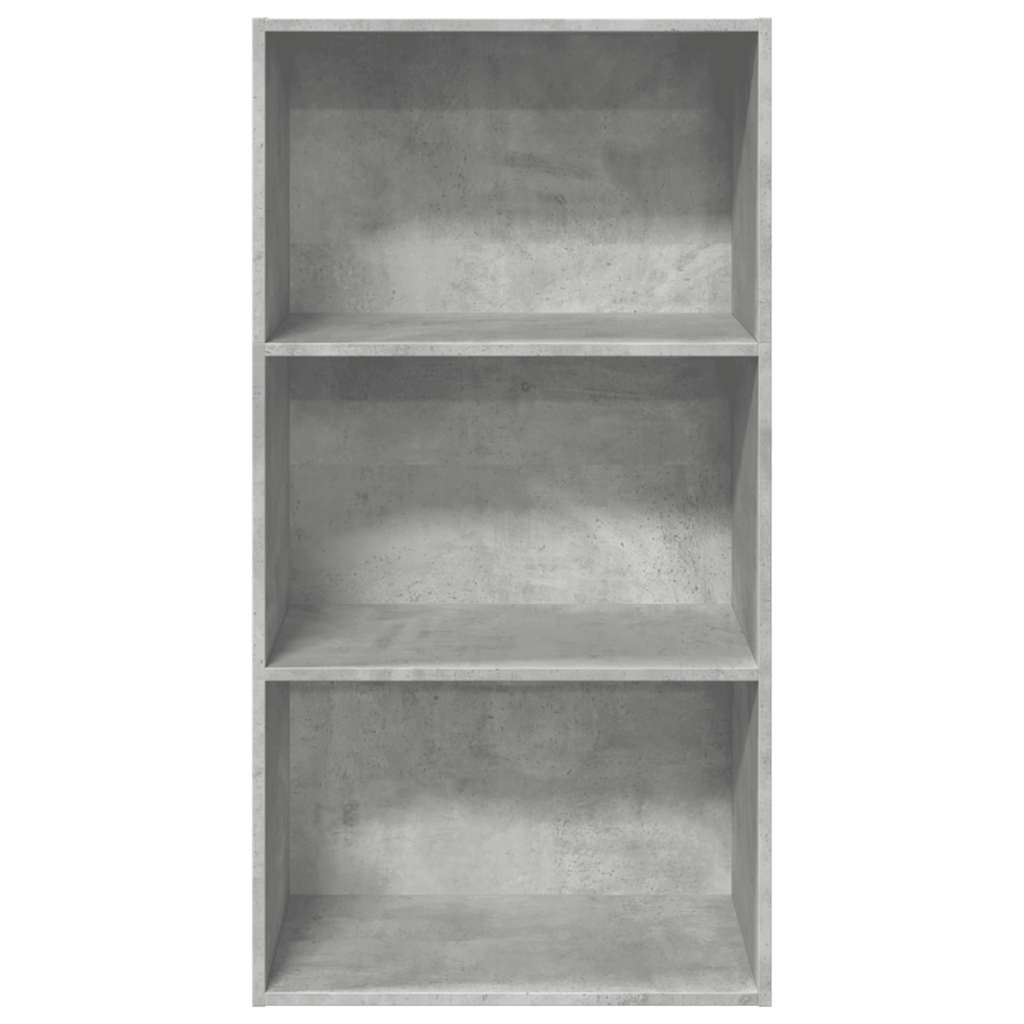 Bookshelf Concrete Grey 60x30x114 cm Wood Material