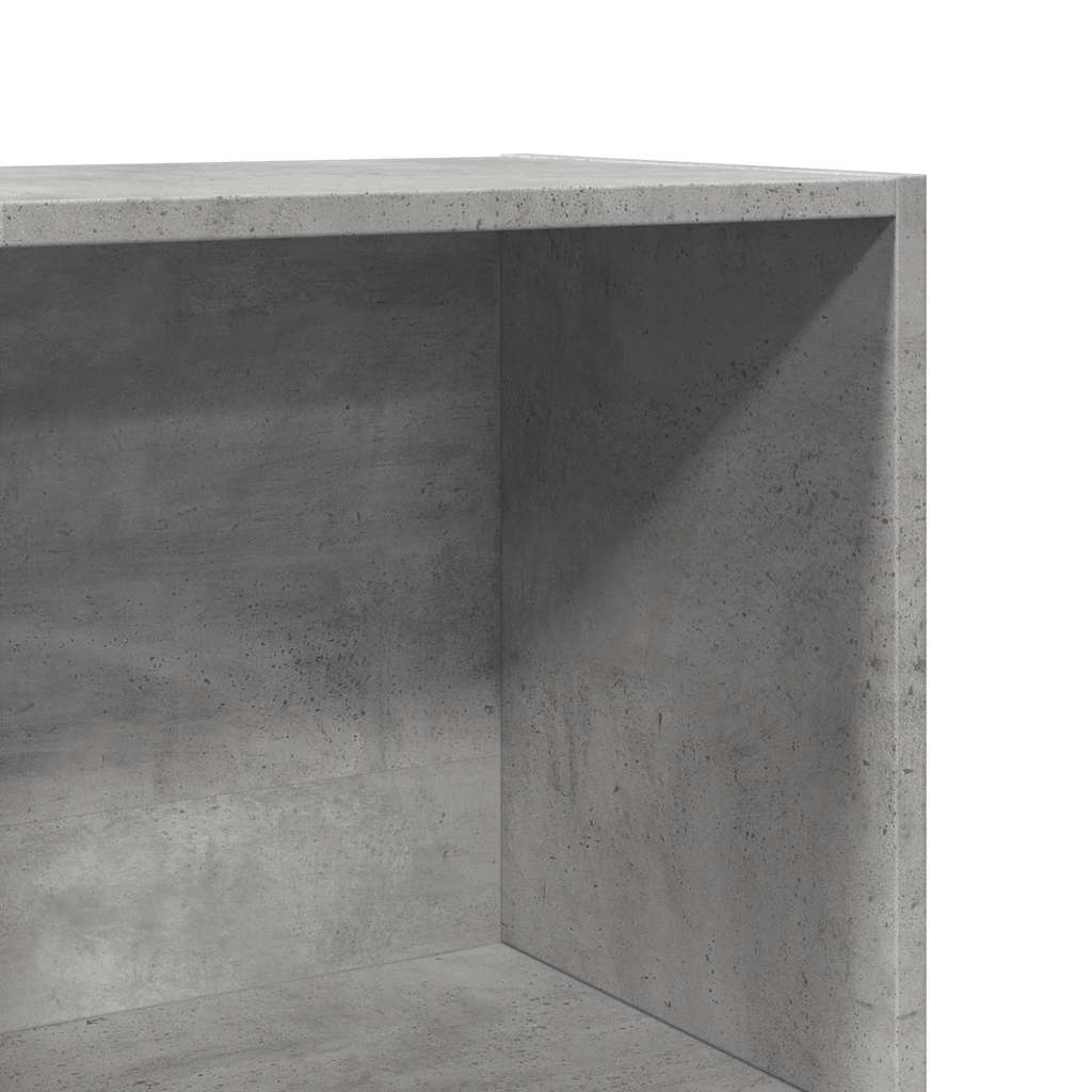 Bookshelf Concrete Grey 60x30x114 cm Wood Material