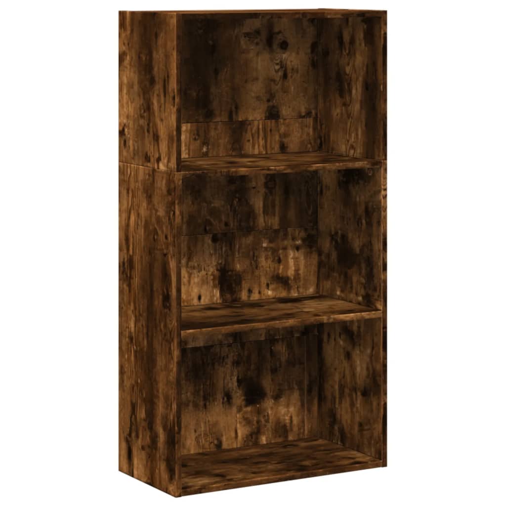 Bookshelf Smoked Oak 60x30x114 cm Wood Material