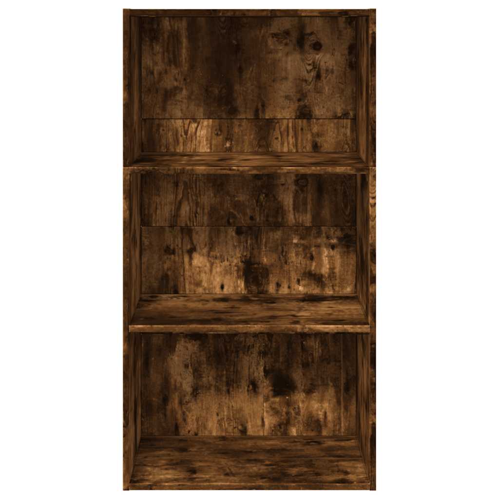 Bookshelf Smoked Oak 60x30x114 cm Wood Material