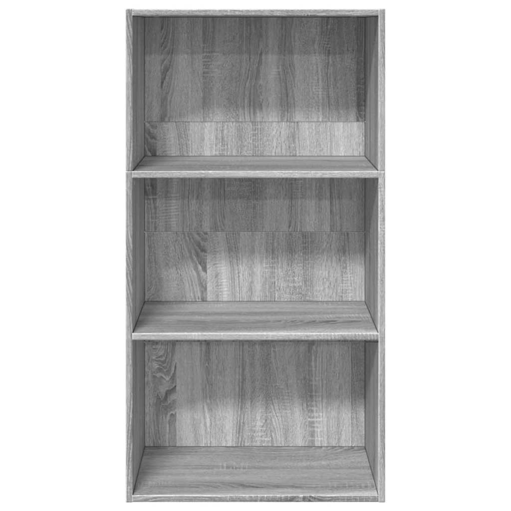 Bookshelf Gray Sonoma 60x30x114 cm Wood Material