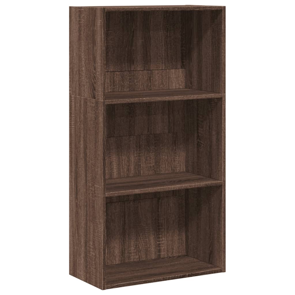 Bookshelf Brown Oak Look 60x30x114 cm Wood Material