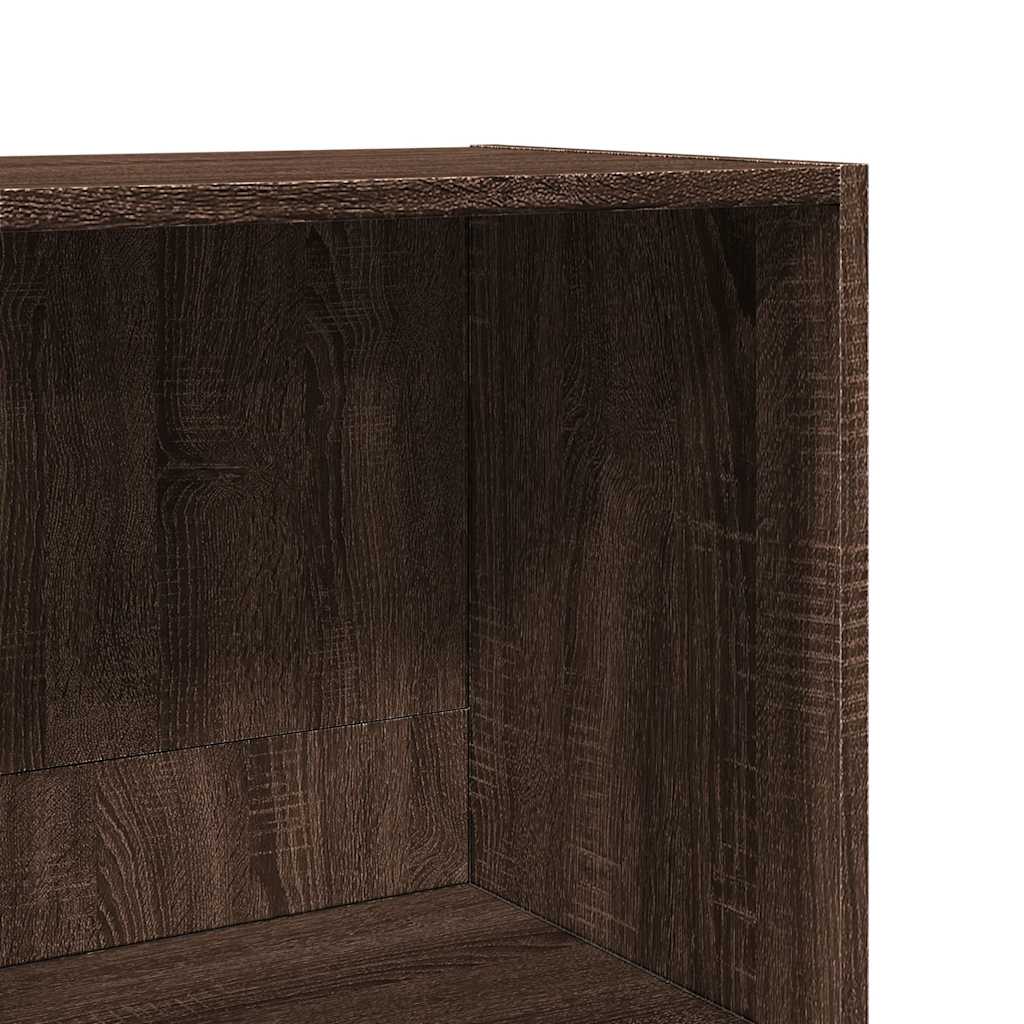 Bookshelf Brown Oak Look 60x30x114 cm Wood Material