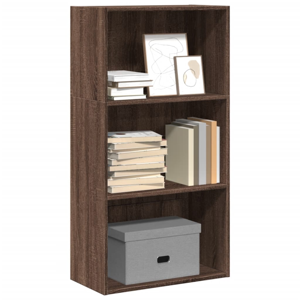 Bookshelf Brown Oak Look 60x30x114 cm Wood Material