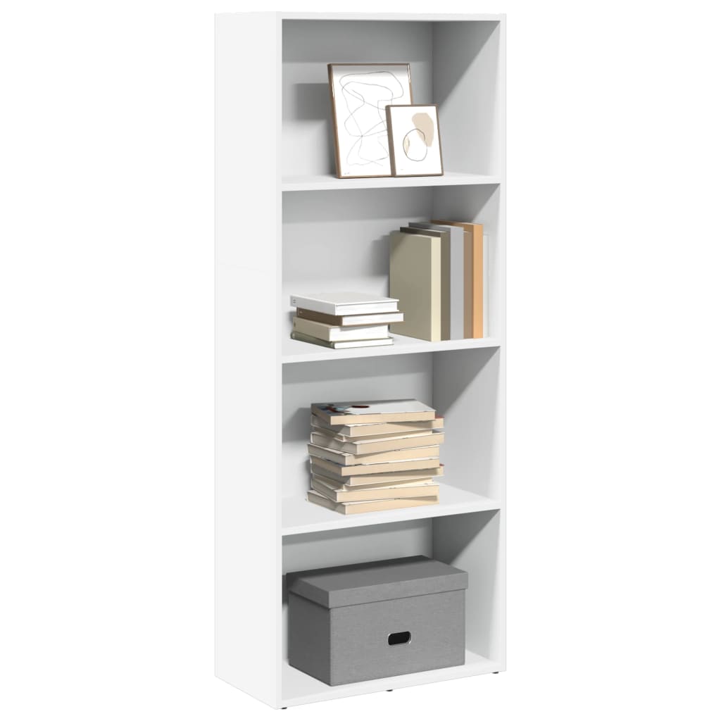 Bookcase White 60x30x152 cm Wood Material