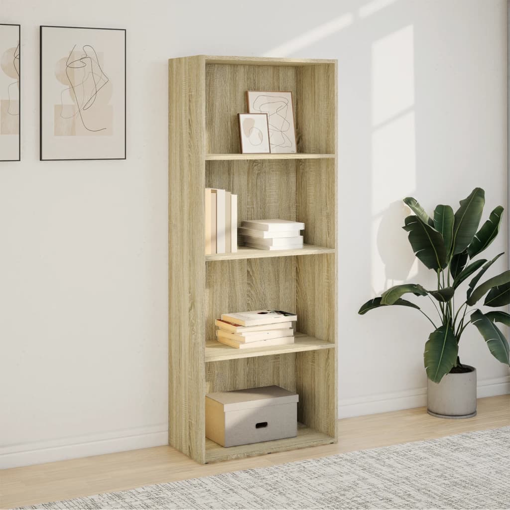 Bookshelf Sonoma Oak 60x30x152 cm Wood Material