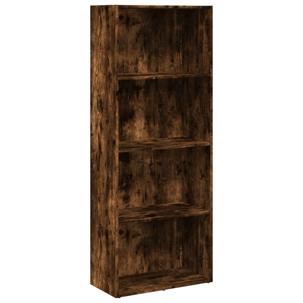 Bookshelf Smoked Oak 60x30x152 cm Wood Material