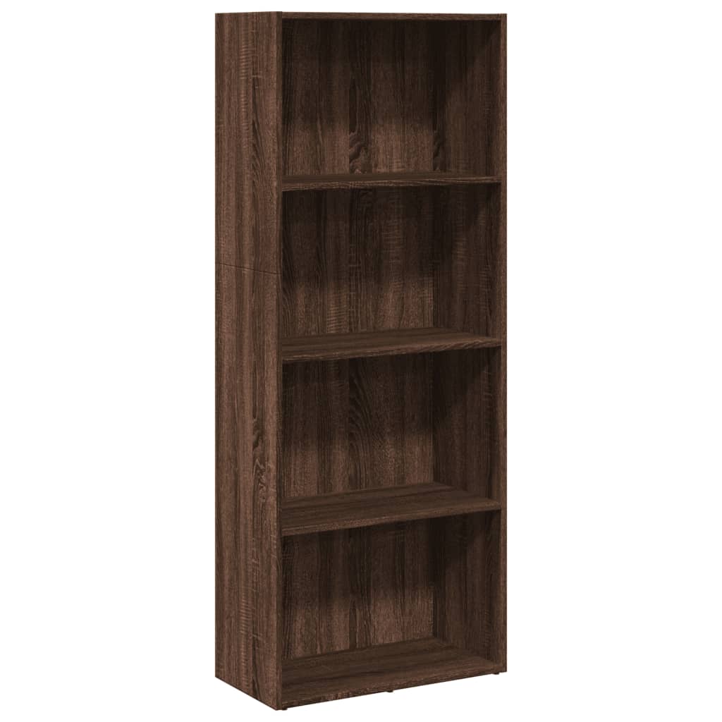 Bookshelf Brown Oak Look 60x30x152 cm Wood Material