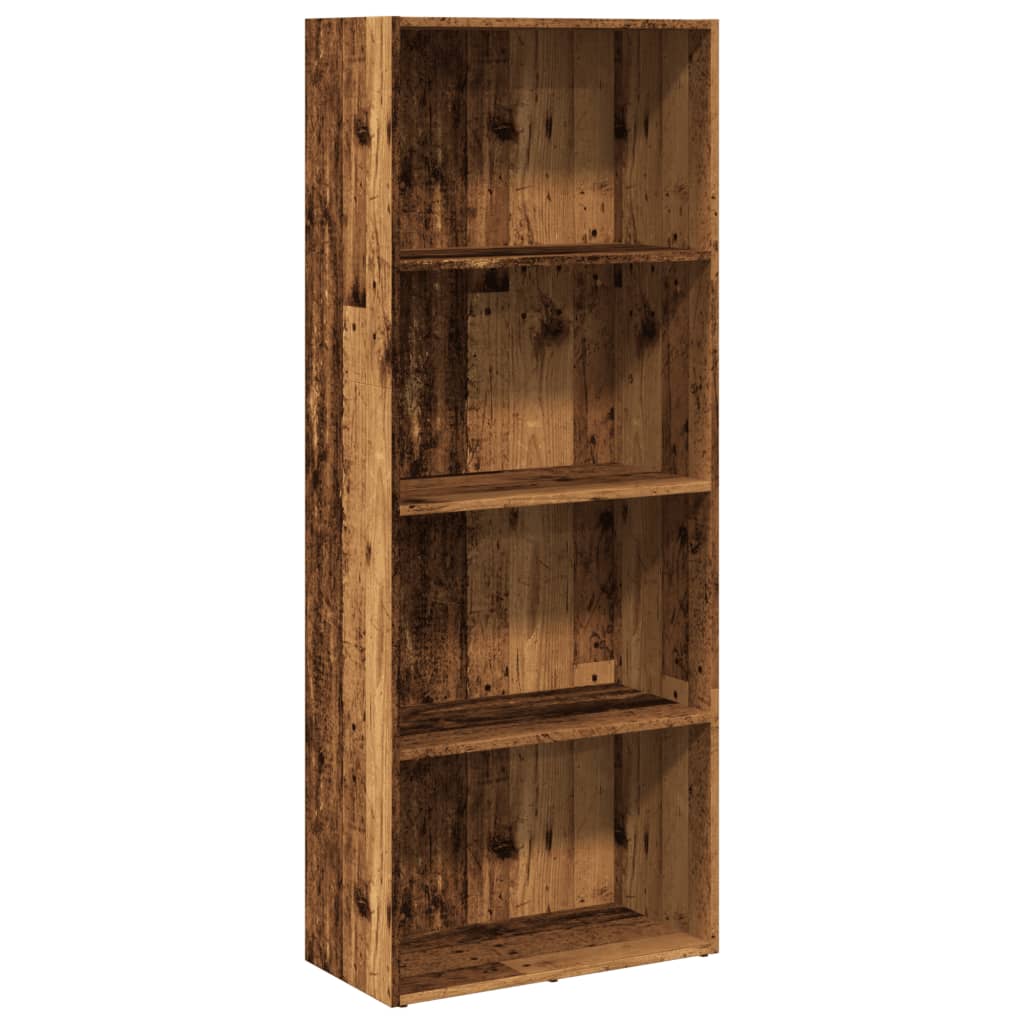 Bookshelf old wood look 60x30x152 cm wood material