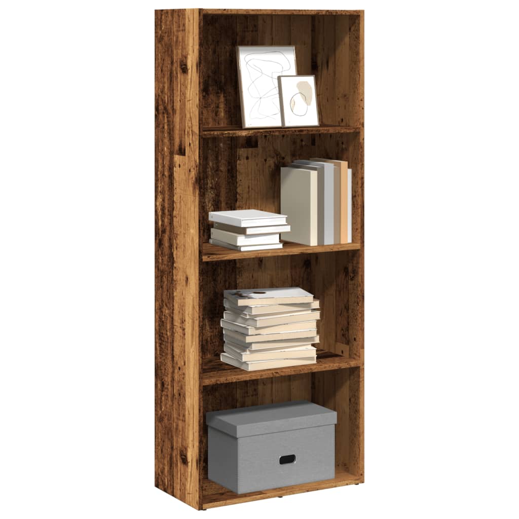 Bookshelf old wood look 60x30x152 cm wood material