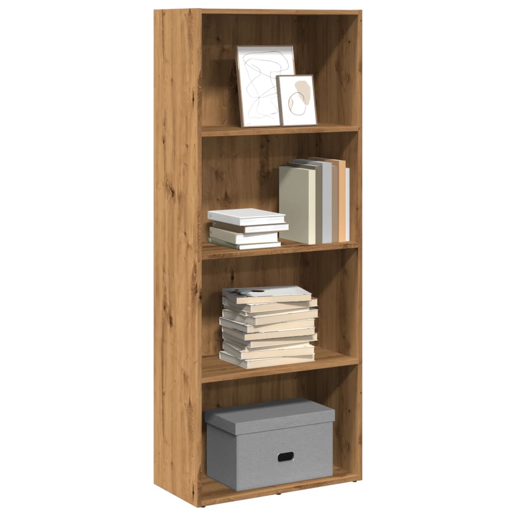 Bookshelf Artisan Oak 60x30x152 cm Wood Material