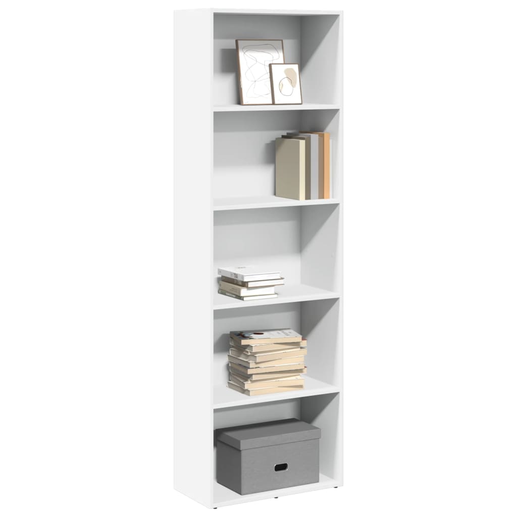 Bookshelf White 60x30x189 cm Wood Material