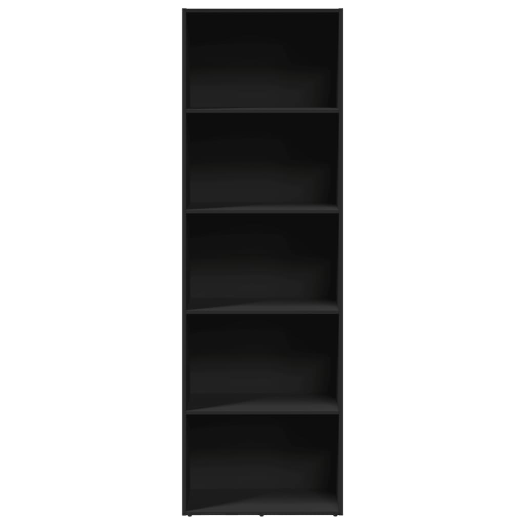 Bookshelf Black 60x30x189 cm Wood Material