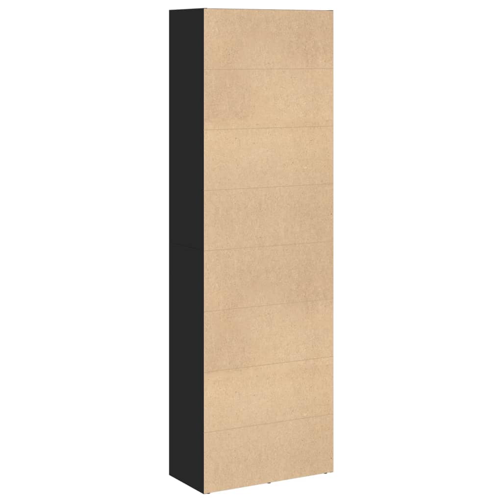 Bookshelf Black 60x30x189 cm Wood Material