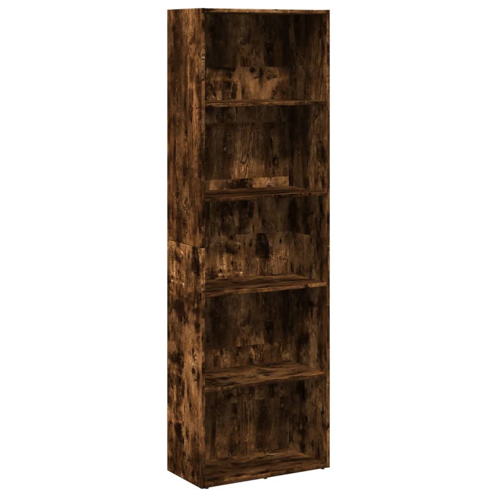 Bookshelf Smoked Oak 60x30x189 cm Wood Material