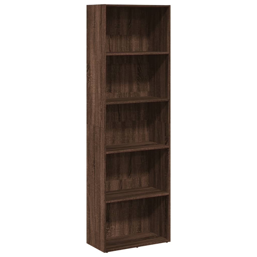 Bookshelf Brown Oak Look 60x30x189 cm Wood Material