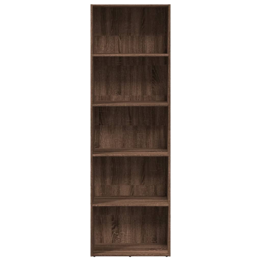 Bookshelf Brown Oak Look 60x30x189 cm Wood Material