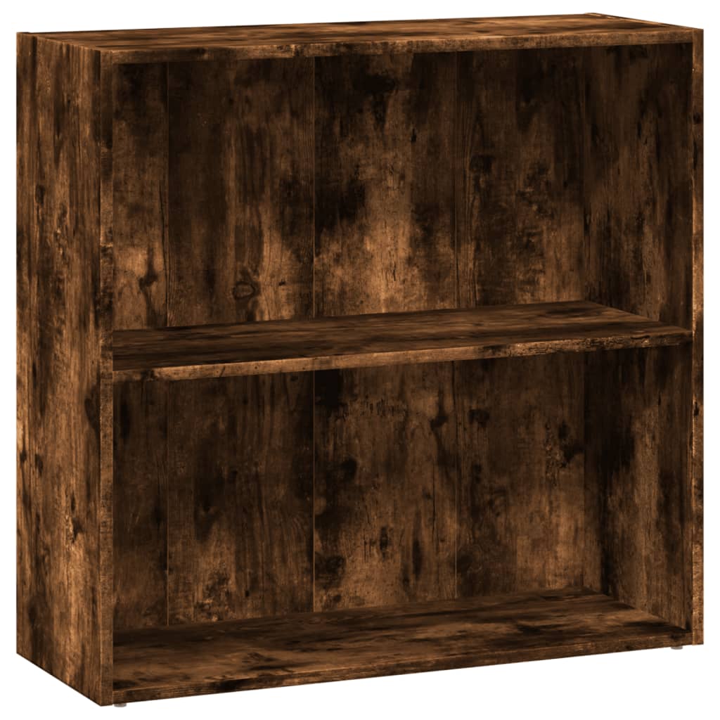 Bookshelf Smoked Oak 80x30x77 cm Wood Material