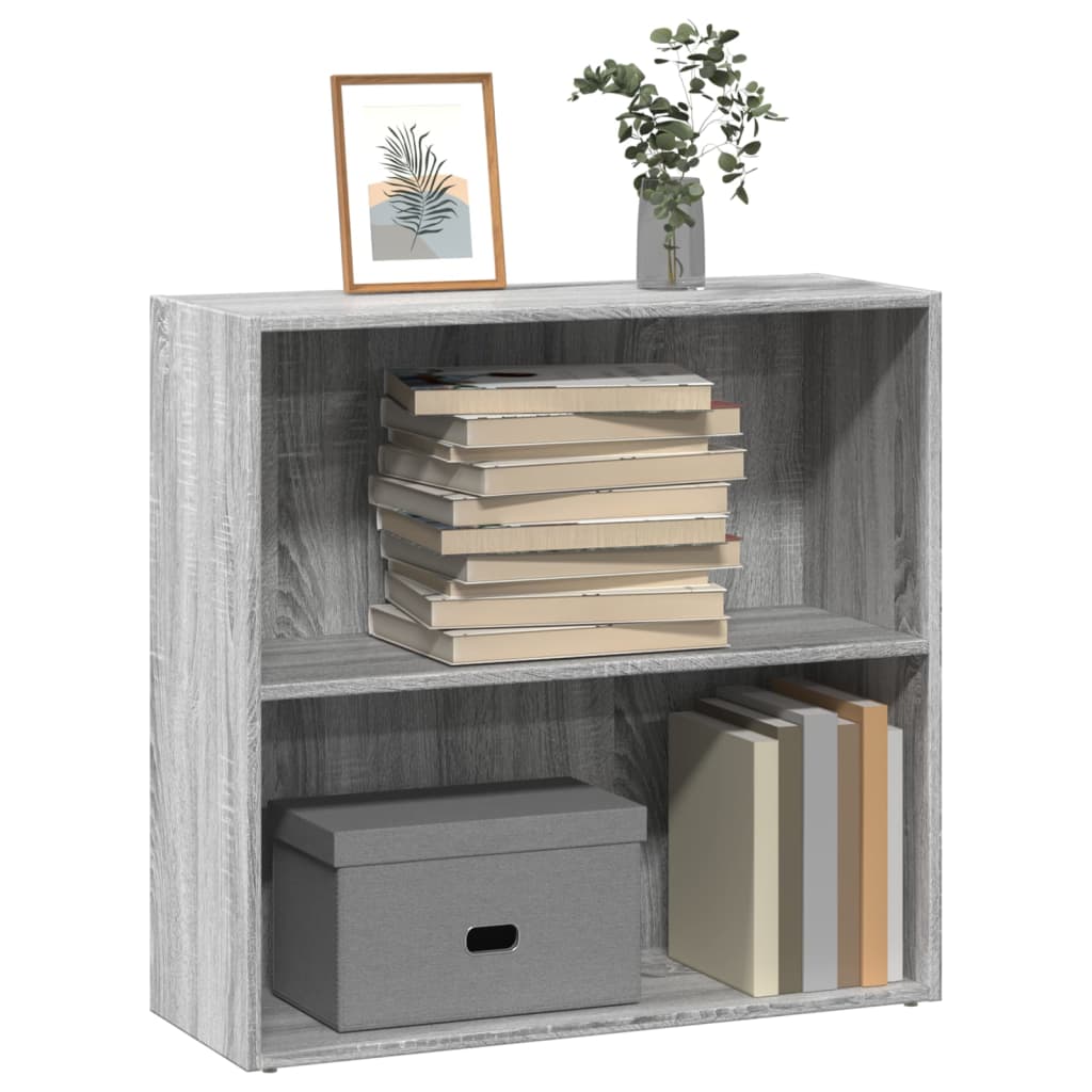 Bookshelf Gray Sonoma 80x30x77 cm Wood Material