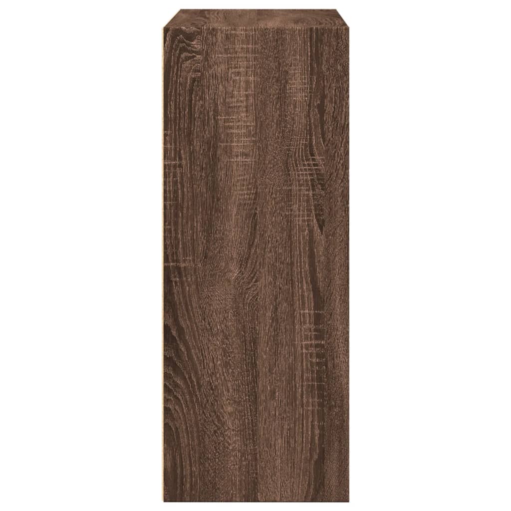 Bookshelf Brown Oak Look 80x30x77 cm Wood Material