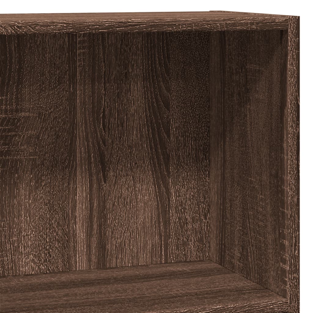 Bookshelf Brown Oak Look 80x30x77 cm Wood Material